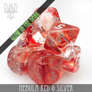 Nebula Red and Silver Glow in the Dark
